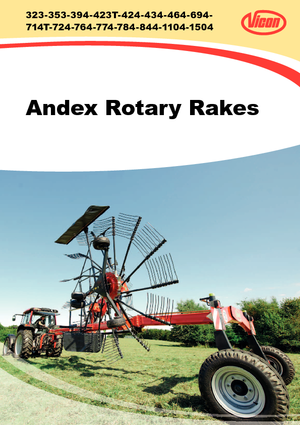 Rotary rakes Vicon Andex 774 Vario
