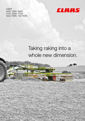 Rotary rakes Claas Liner 750 Twin