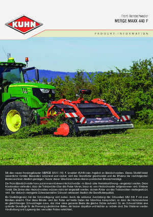 Döner tırmıklar Kuhn Merge Maxx 442 F 