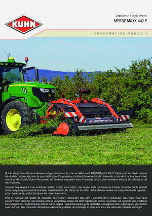 Döner tırmıklar Kuhn Merge Maxx 442 F 