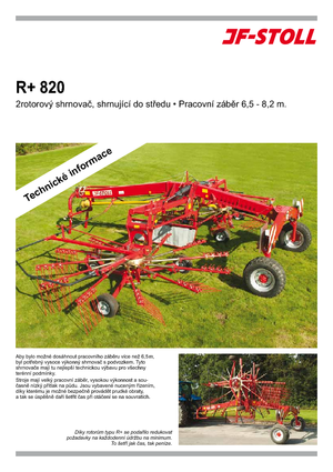 Rotary rakes JF-Stoll R 820 Plus