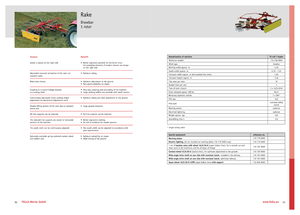 Rotary rakes Fella TS 425 T Hydro