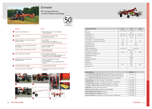 Rotary rakes Fella TS 880