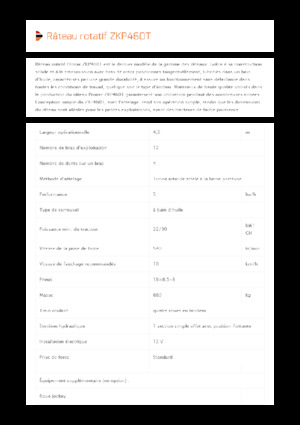 Rotary rakes Pronar ZKP 460T