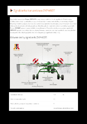 Rotary rakes Pronar ZKP 460T