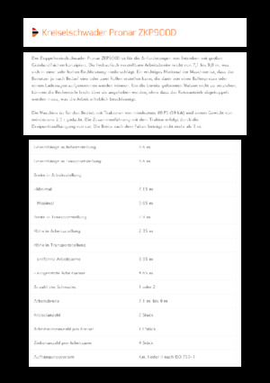 Döner tırmıklar Pronar ZKP 900D