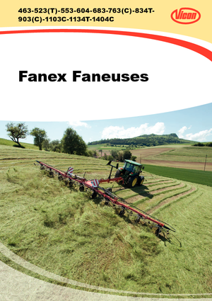 Rotary tedders Vicon Fanex 683