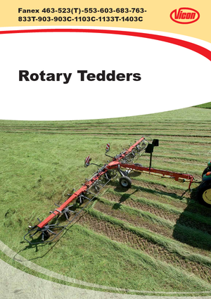 Rotary tedders Vicon Fanex 683