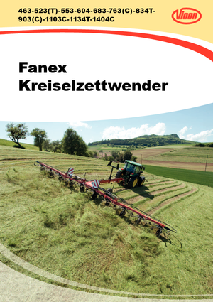 Rotary tedders Vicon Fanex 683