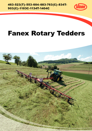 Rotary tedders Vicon Fanex 604