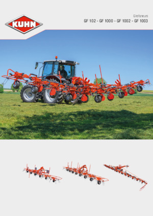 Rotary tedders Kuhn GF 872