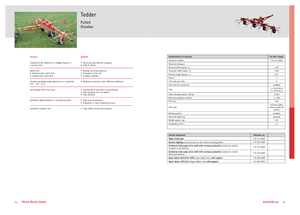 Rotary tedders Fella TH 540 T Hydro