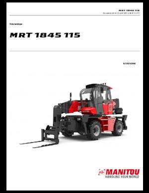 Üst yapılı teleskopik yükleyiciler Manitou MRT 1845-400 115 D