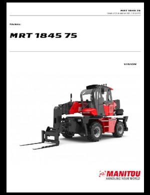 Üst yapılı teleskopik yükleyiciler Manitou MRT 1845-400 75 D