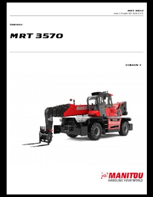 Üst yapılı teleskopik yükleyiciler Manitou MRT 3570-360 210 Y