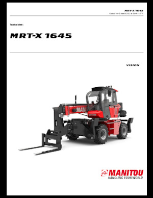 Rotating telehandlers Manitou MRT-X 1645