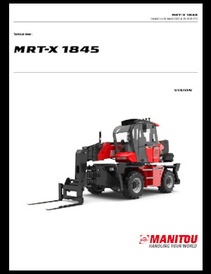Rotating telehandlers Manitou MRT-X 1845