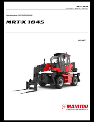 Üst yapılı teleskopik yükleyiciler Manitou MRT-X 1845