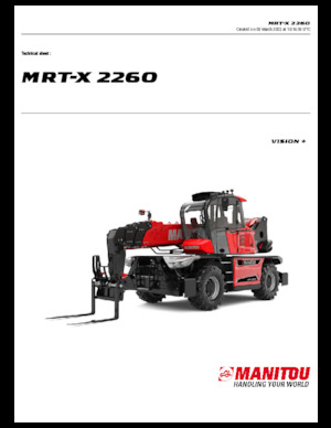 Rotating telehandlers Manitou MRT-X 2260
