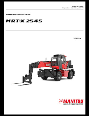Üst yapılı teleskopik yükleyiciler Manitou MRT-X 2545