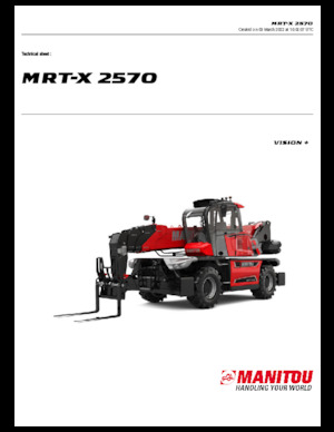 Rotating telehandlers Manitou MRT-X 2570