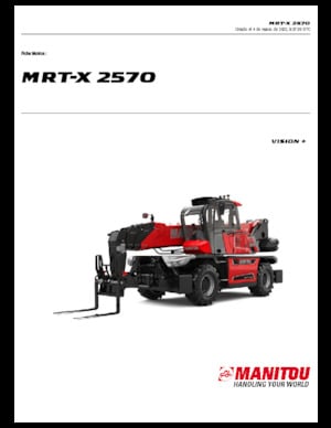 Üst yapılı teleskopik yükleyiciler Manitou MRT-X 2570