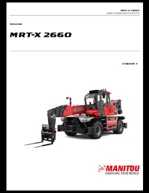 Rotating telehandlers Manitou MRT-X 2660