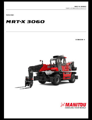 Üst yapılı teleskopik yükleyiciler Manitou MRT-X 3060