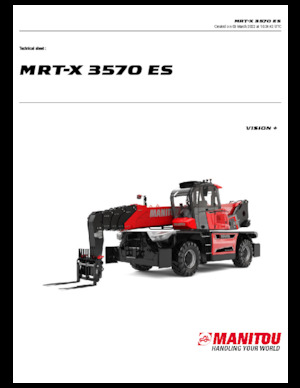 Rotating telehandlers Manitou MRT-X 3570 ES