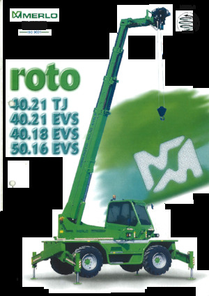 Rotating telehandlers Merlo Roto 40.21 EVS