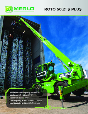Rotating telehandlers Merlo Roto 50.21 S PLUS