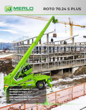 Rotating telehandlers Merlo Roto 70.24 S PLUS