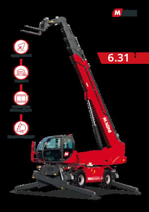 Rotating telehandlers MAGNI RTH 6.31