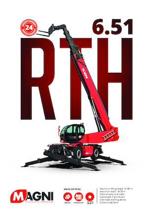 Rotating telehandlers MAGNI RTH 6.51 SH