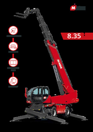 Rotating telehandlers MAGNI RTH 8.35