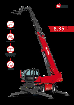 Rotating telehandlers MAGNI RTH 8.35