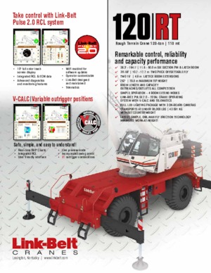 Rough-terrain Cranes Link-Belt 120 RT