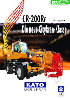 Rough-terrain Cranes Kato CR 200 Rf