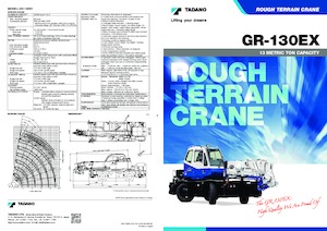 Rough-terrain Cranes Tadano GR-130EX