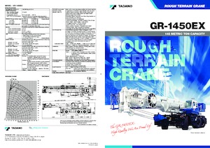 Rough-terrain Cranes Tadano GR-1450EX-3
