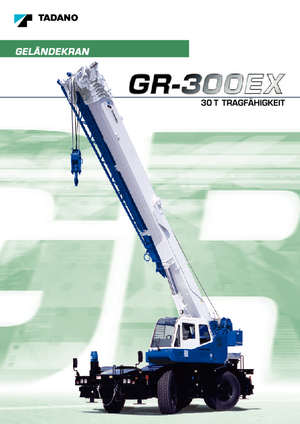Rough-terrain Cranes Tadano GR 300 EX