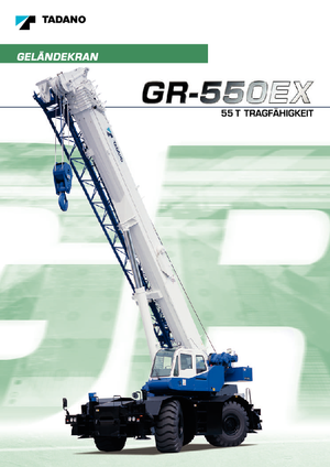 Rough-terrain Cranes Tadano GR 550 EX