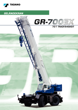 Engebeli Arazi Vinçleri Tadano GR 700 EX