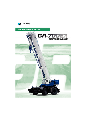 Engebeli Arazi Vinçleri Tadano GR 700 EX