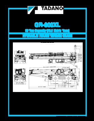 Rough-terrain Cranes Tadano GR-800XL
