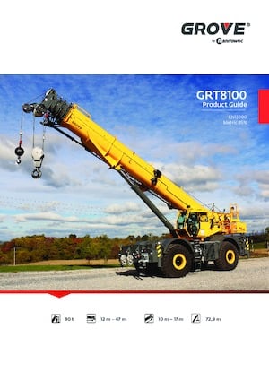 Rough-terrain Cranes Grove GRT8100