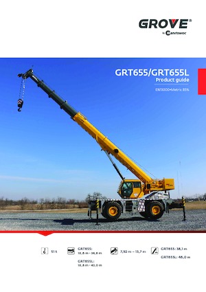 Rough-terrain Cranes Grove GRT655