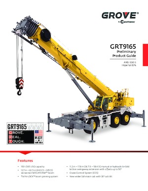 Rough-terrain Cranes Grove GRT9165