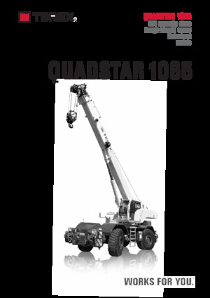 Rough-terrain Cranes TEREX CRANES Quadstar 1065