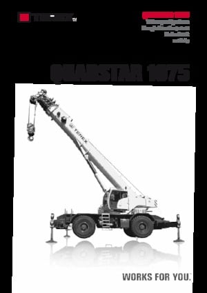 Engebeli Arazi Vinçleri TEREX CRANES Quadstar 1075